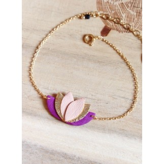 Bracelet Nil - Violet, Terracotta