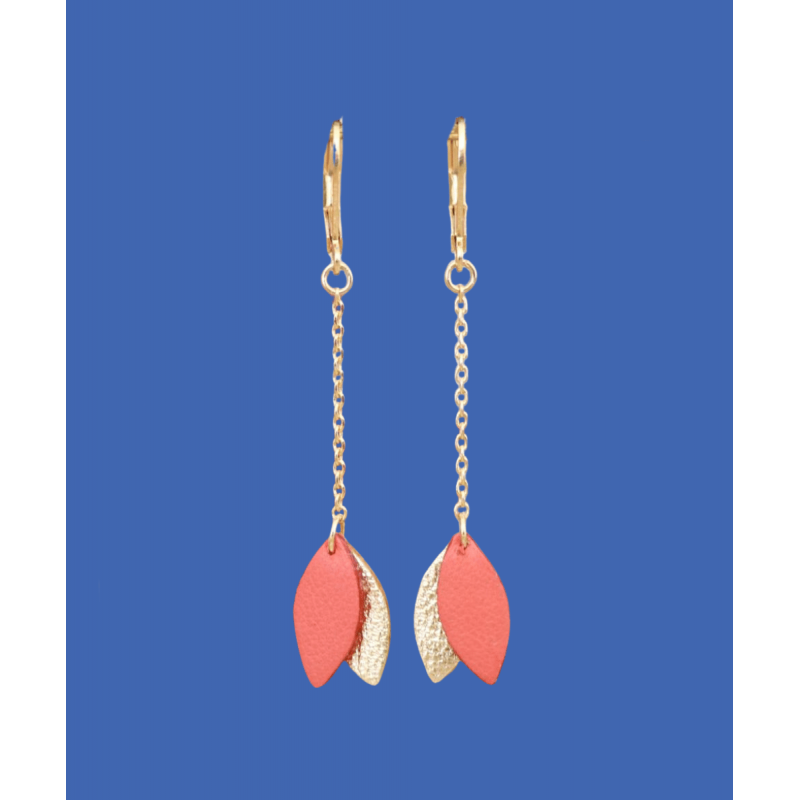 Boucles d'oreilles Mino - Pêche Boucles d'oreilles Mino - Pêche
