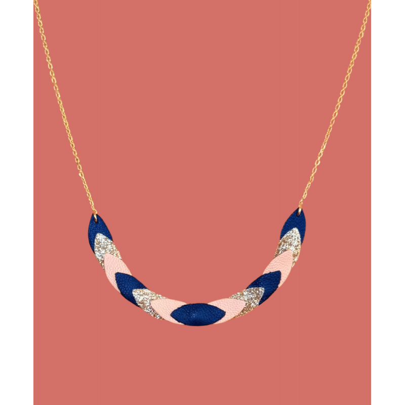 Collier Volta - Marine, Terracotta Collier Volta - Marine, Terracotta